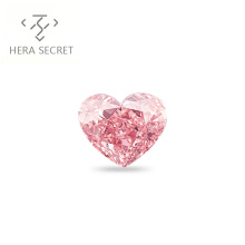 ForeverFlame fancy pink 6.5ct 12mm*10mm vvs Heart Cut diamond CVD CZ 18k  Moissanite Haute ring